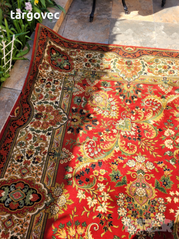 Прекрасен персийски ръчно вързан килим, снимка 5 - Килими - 44909088