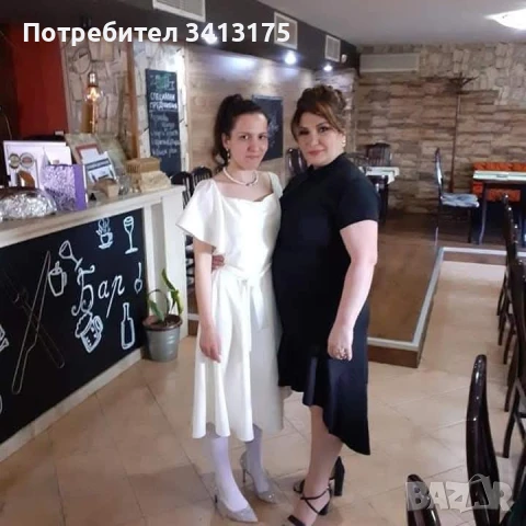 Лека и ефирна официална черна рокля!