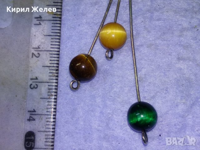 ШАРМАНТНА СРЕБЪРНА РЕТРО АРТ ОБЕЦА СРЕБРО 925 с ШЛИФОВАНО ТИГРОВО и КОТЕШКО ОКО 40906, снимка 7 - Обеци - 43318260