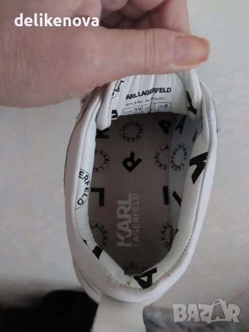 Karl Lagerfeld Oirginal Size 39 100% Агнешка кожа. , снимка 8 - Маратонки - 43517001