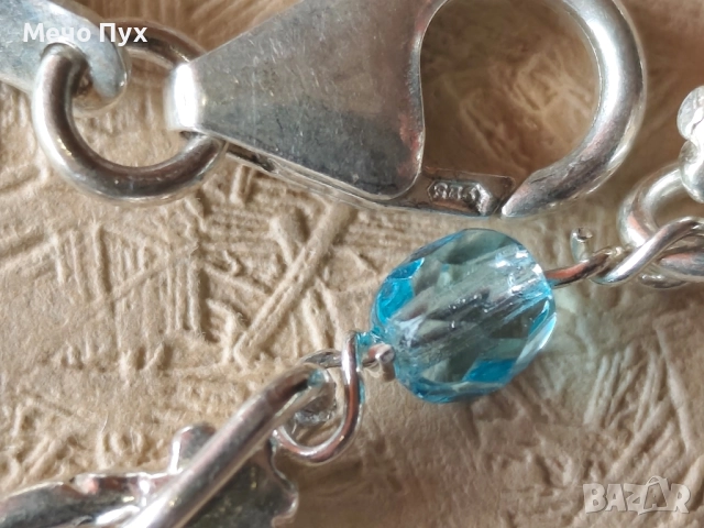 Сребърна гривна (333), снимка 5 - Гривни - 52454840