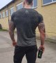 Мъжки маркови тениски за фитнес Gym Generation тъмно сива, снимка 3