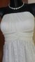 Кокетна бяла рокля 👗💎XS, S, М👗💎арт.110, снимка 3