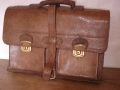 Ретро чанта от естествена кожа, снимка 1