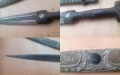 Кавказка кама кинжал нож острие с кания, снимка 7
