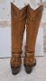 Дамски ботуши естествена кожа цвят камел 38 номер, снимка 8