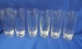 Кристални чаши за безалкохолно, вода, гравюра, 6 бр, снимка 1