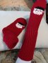 Ръчно плетени коледни чорапи размер 37, снимка 1