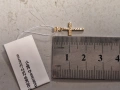 Златна висулка кръст 0,38гр., снимка 3