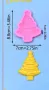 Напластена елха плосък силиконов молд форма фондан шоколад декор, снимка 2