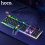 HOCO Светеща клавиатура и мишка GM11 Гейминг комплект Terrific Glowing, RGB, снимка 4