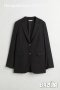 Дамско черно сако Н&М , снимка 1 - Сака - 43017148