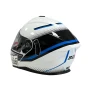 Mодуларна каска за мотор бяло/синьо, снимка 5
