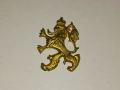 Бронзова кокарда - лъвче , лъв Царство България . Униформа, снимка 2
