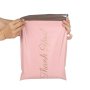 Найлонови водоустойчиви пликове за доставка на пратки 100 броя - розови с надпис  Thank you, снимка 1