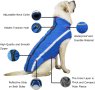 Водоустойчиво топло зимно яке за средно големи кучета, 3XL, синьо, снимка 3