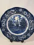 английска порцеланова чиния син порцелан 22/2, снимка 1