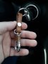 Метален-кожен ключодържател. Кафяв, снимка 6