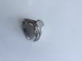 Красив нов сребърен пръстен с циркон , общо тегло 6.65г ,проба 925. , снимка 3
