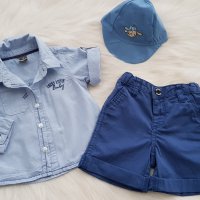 Риза панталон и шапка за момче 3-6 месеца, снимка 10 - Комплекти за бебе - 33489406