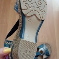 Сини стилни сандали 40номер, снимка 7 - Сандали - 36500962