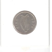 Ireland-5 Pence-1976-KM# 22-large type, снимка 4 - Нумизматика и бонистика - 43836579