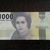 Банкнота - Индонезия - 1000 рупии UNC | 2016г., снимка 2 - Нумизматика и бонистика - 26243679