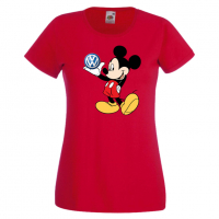 Дамска тениска Mickey Mouse VW .Подарък,Изненада,, снимка 9 - Тениски - 36529660