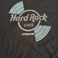 тениска черна Hard Rock Cafe London Хард Рок Кафе Лондон  черна оригинал, снимка 2 - Тениски - 43257585
