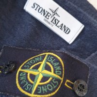 Stone Island Cotton Knit V - Neck Mens Size L ОРИГИНАЛ! Мъжки памучен Пуловер!, снимка 1 - Пуловери - 43477958