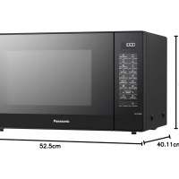 Микровълнова печка фурна Panasonic NN-GT46KB инверторна 35см 31L 1000W, снимка 3 - Микровълнови - 44895182