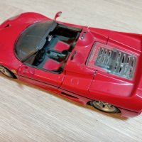 Метална кола "Ferrari" F50 мащаб 1:24, снимка 7 - Коли, камиони, мотори, писти - 43091332