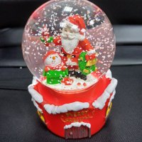 Коледно преспапие с Дядо Коледа, снимка 1 - Декорация за дома - 43195013