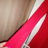 Страхотна дълга червена рокля H&M+подарък червило Max factor , снимка 6 - Рокли - 35453158