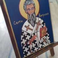 Икона на свети Киприян, снимка 2 - Икони - 43534086