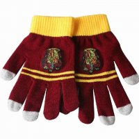 Зимни ръкавици Хари Потър Хогуортс Грифиндор тъчскрийн дрехи, снимка 3 - Ръкавици - 35264187