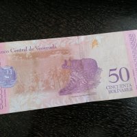 Банкнота - Венецуела - 50 боливара UNC | 2018г., снимка 2 - Нумизматика и бонистика - 32503439