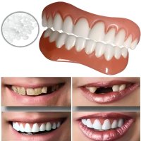 Удобни меки силиконови избелващи протеза горни и долни изкуствени лепящи се фасети зъби , снимка 8 - Други - 43058406