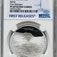 2022 City Views Rome - 1oz £2 - NGC PF69 First Releases - Сребърна Монета - Кутия и Сертификат #671, снимка 1 - Нумизматика и бонистика - 43710941