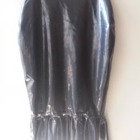 Пола от латекс в черно модел рибена опашка, снимка 6 - Поли - 37668892