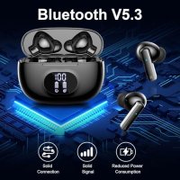 Нови Bluetooth 5.3 Слушалки, ENC, IP7, 38H Батерия Водоустойчиви, снимка 3 - Bluetooth слушалки - 43503532