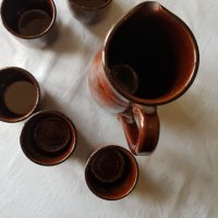 Комплект керамичен кана чаши , снимка 2 - Чаши - 33339276