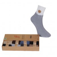 Мъжки памучни терлици (6 броя), снимка 1 - Мъжки чорапи - 32529467