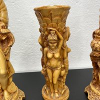 Комплект азиатски фигури с ваза. №4872, снимка 3 - Колекции - 43397504