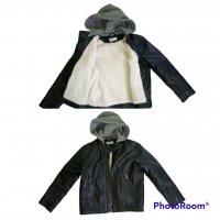Кожено зимно якенце H&М., снимка 1 - Детски якета и елеци - 38187686