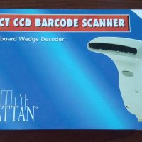 Баркод скенер CCD Barcode Scanner Manhattan Taiwan, снимка 1 - Принтери, копири, скенери - 43349815