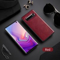 X-LEVEL Лукс кейс калъф с кожен гръб за Samsung Galaxy S10+ PLUS, снимка 5 - Калъфи, кейсове - 25106525