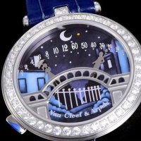 Дамски часовник Van Cleef & Arpels Lady Arpels Pont Des Amoureux с кварцов механизъм, снимка 4 - Дамски - 40644378