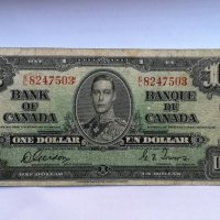 CANADA $ 1 DOLLAR 1937 KG6, снимка 1 - Нумизматика и бонистика - 27399145