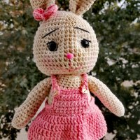 Ръчно плетени зайчета, снимка 6 - Плюшени играчки - 41715302